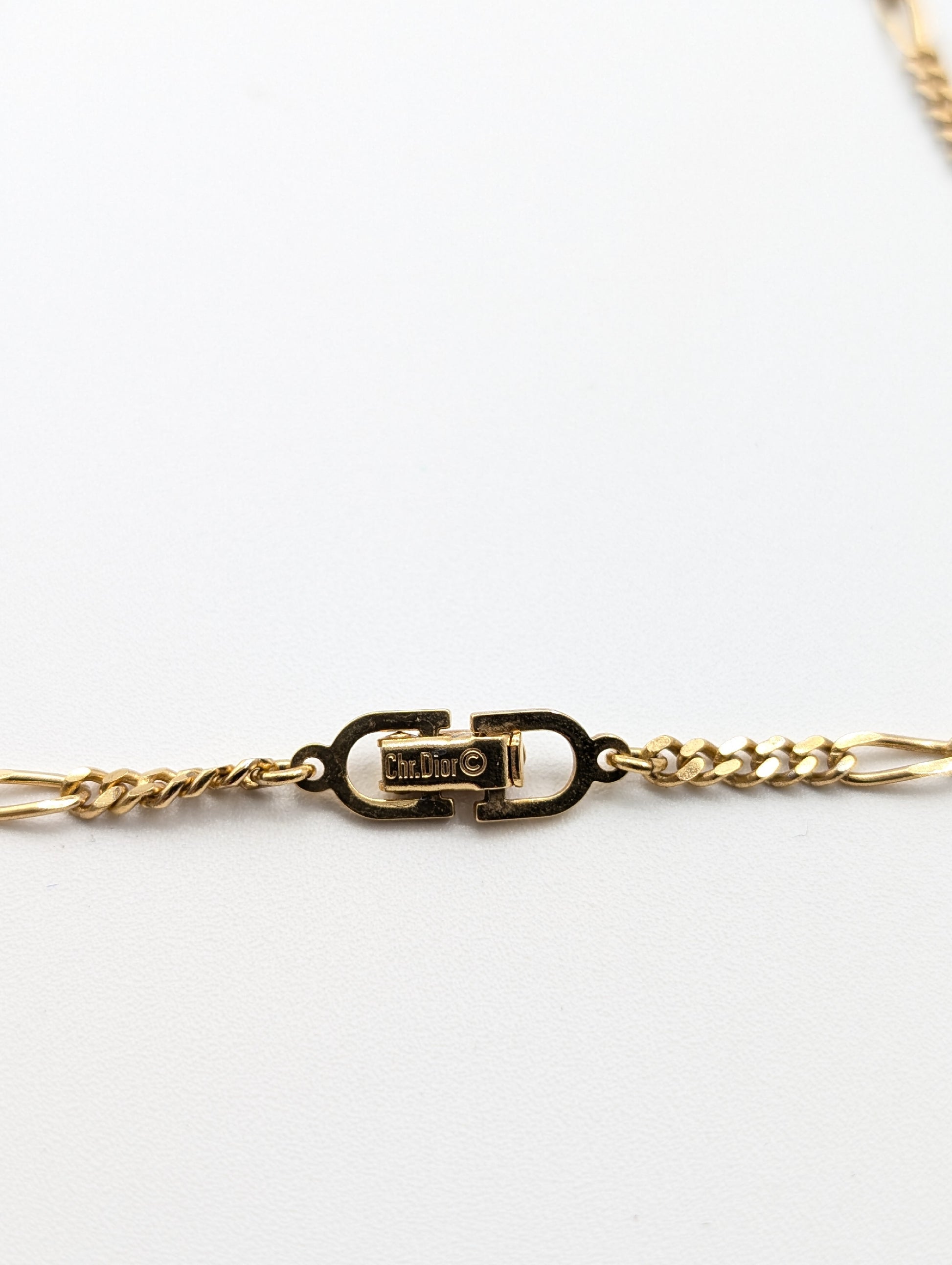 Dior Necklace Logo Gold Necklace