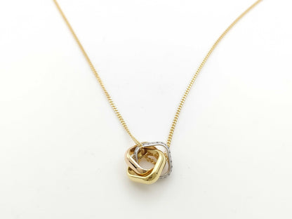 Cartier Trinity Cushion Diamond Necklace in Au750, 10.2g 