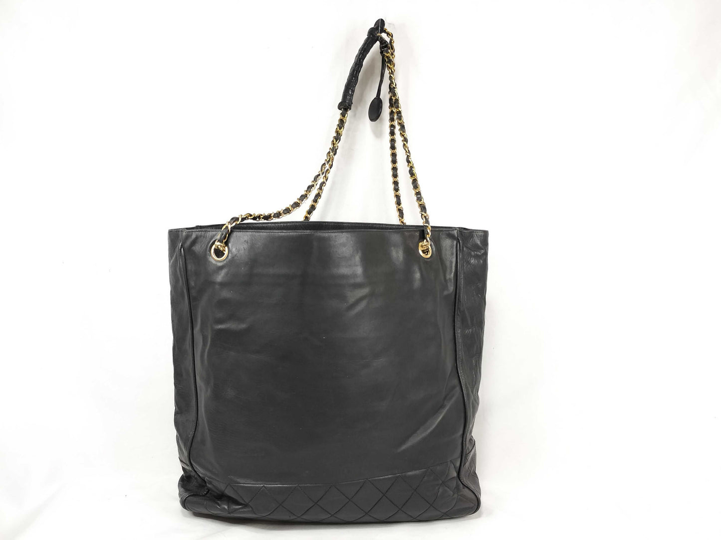 CHANEL Lambskin Quilted Tote Bag