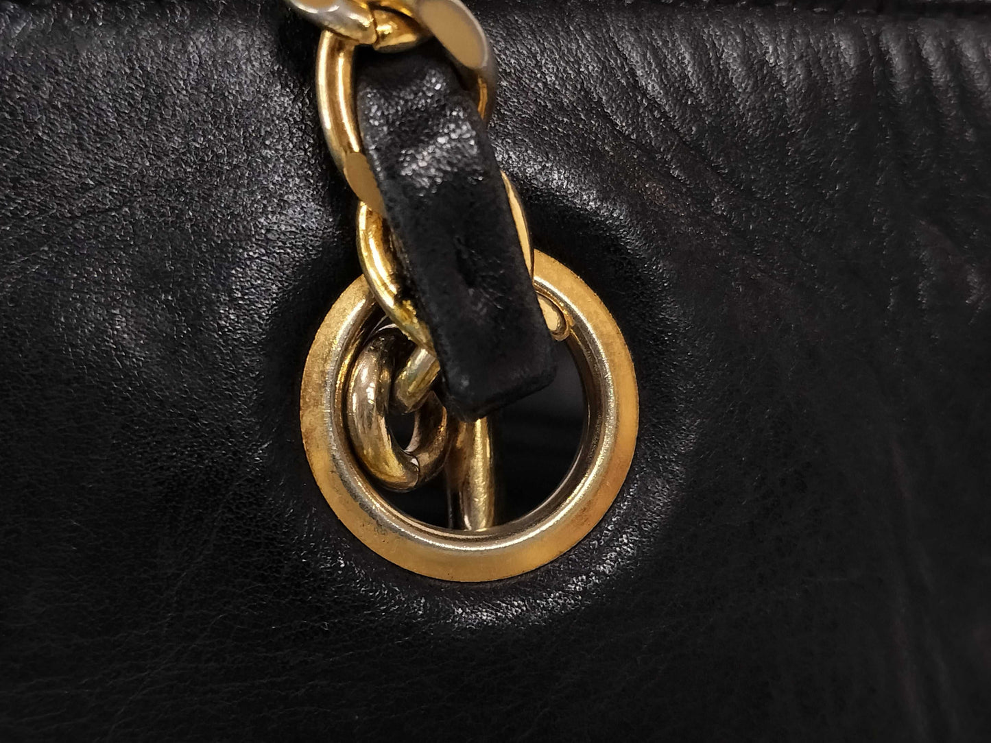 CHANEL Lambskin Quilted Tote Bag