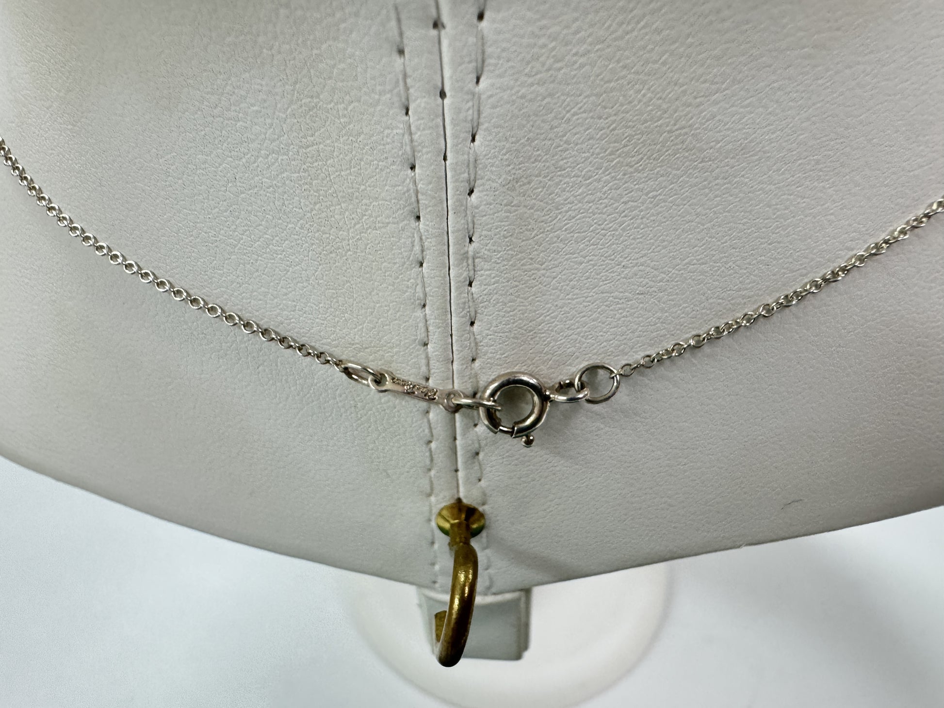 Tiffany & Co. Loving Heart Tiffany Sterling Silver Necklace, 925, 5.2g, 47cm Chain