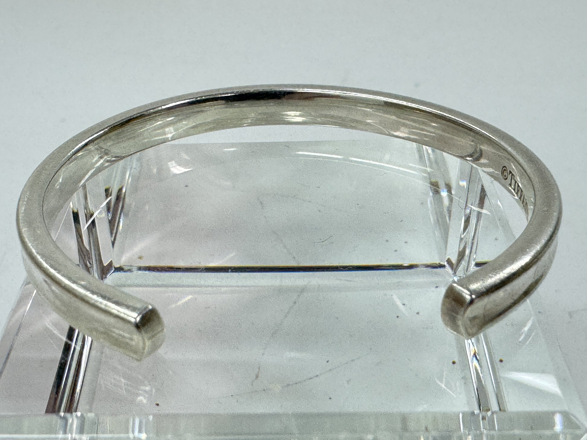 Tiffany & Co. 1837 Ag925 Bangle, 18g, Fits approximately 14.5cm wrist.