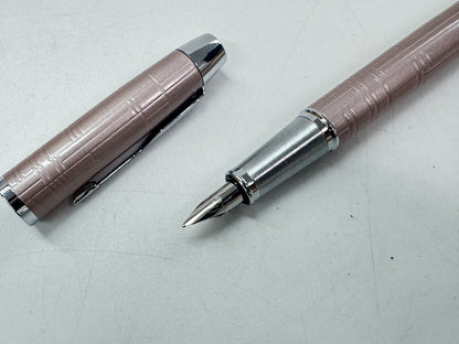 PARKER I.M Premium Fountain Pen Metallic Pink x Silver