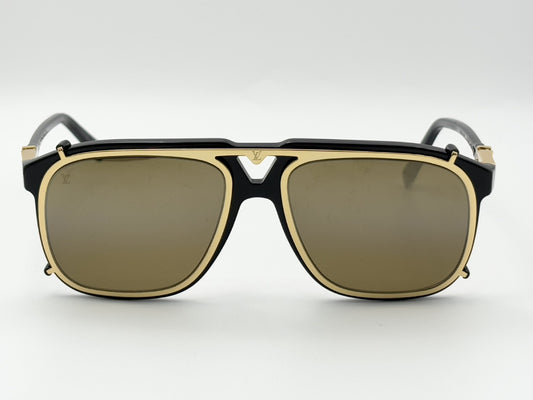 LOUIS VUITTON Z1085W Sunglasses LV Satellite 58□15-145 Sunglasses Black RG0199 Case Included Sunglasses/Eyeglasses