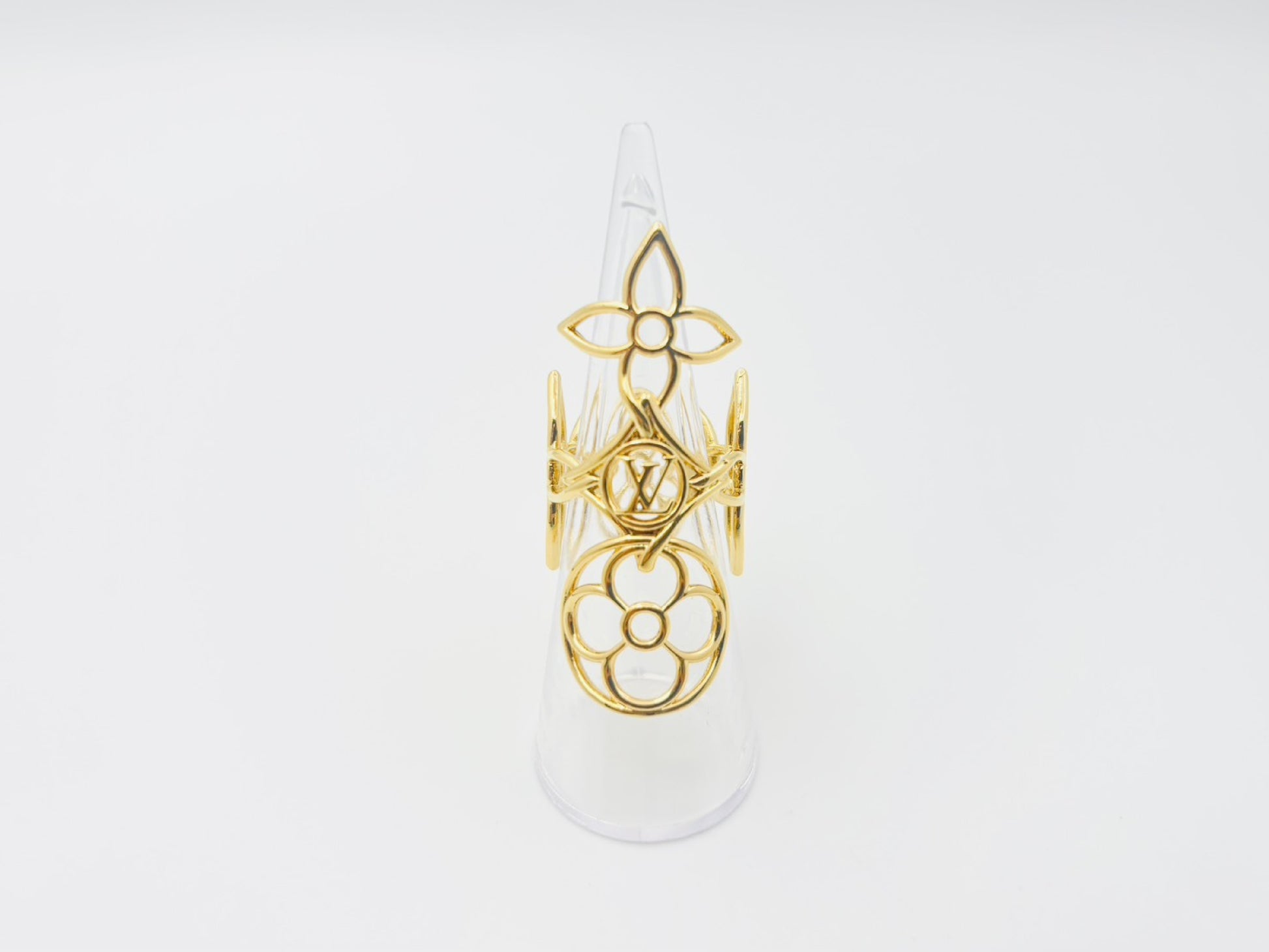 LOUIS VUITTON M0914S Ring LV Twiggy Ring #S OB4212 Gold Ring