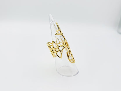 LOUIS VUITTON M0914S Ring LV Twiggy Ring #S OB4212 Gold Ring