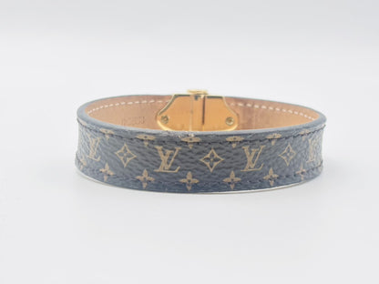 LOUIS VUITTON Monogram Spirit Bracelet M6689 PVC and Leather #19 Brown Monogram BC2158 Bracelet/Bangle
