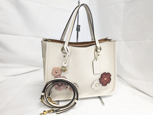 COACH 2-Way Leather Shoulder Bag/Handbag