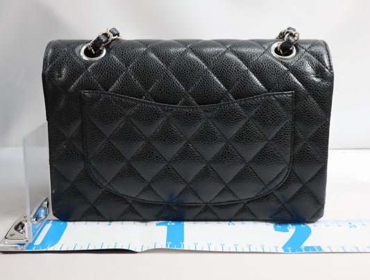 CHANEL Caviar Skin Matelasse 23 Double Flap Shoulder Bag