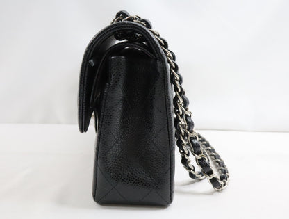 CHANEL Caviar Skin Matelasse 23 Double Flap Shoulder Bag