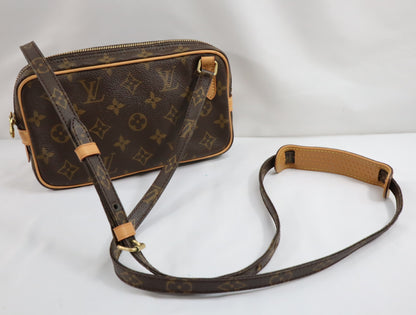 LOUIS VUITTON Monogram LOUIS VUITTON M51828 Monogram Pochette Marly Bandouliere SL0050 Shoulder Bag