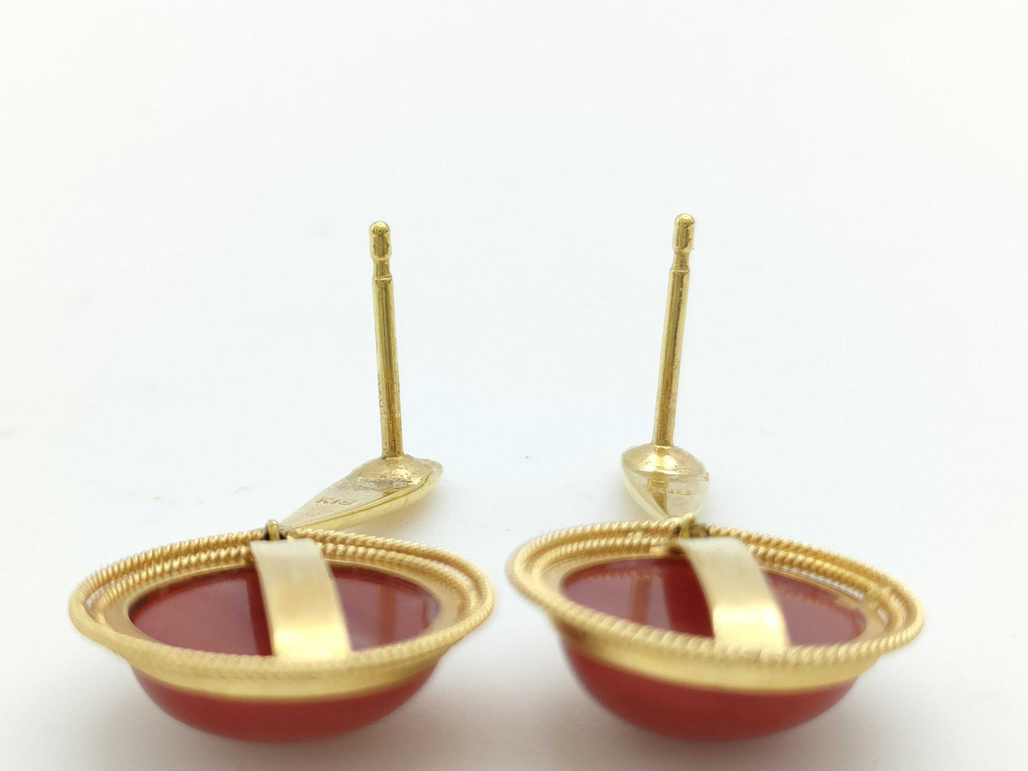 Colored Stone K18 5.0g Earrings 