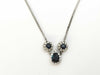 Sapphire and Diamond PT900/850 9.2g Necklace 