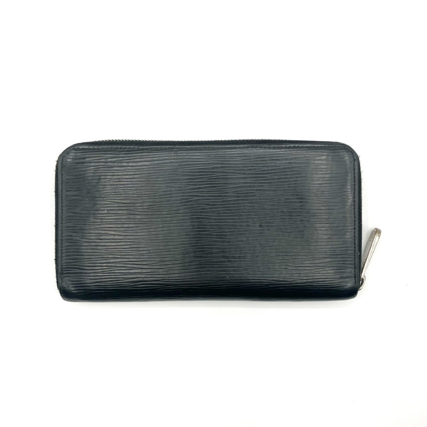 LOUIS VUITTON Epi Zippy Wallet Long Wallet Noir