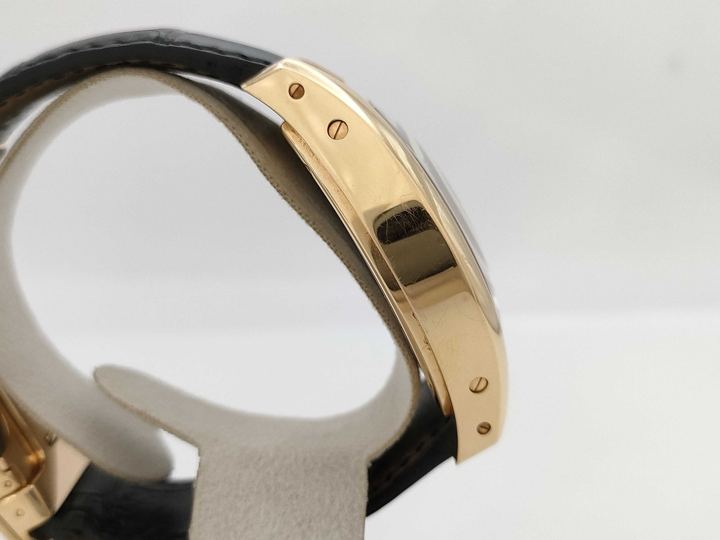 Cartier Tortue XL Ivory Dial W1545851 154 2760 Manual Winding 18K Gold Men's Watch