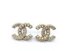 CHANEL Coco Mark C22B Coco Pearl Stone Earrings