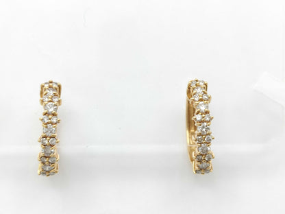 D0.27ct K18 3.9g Earrings 