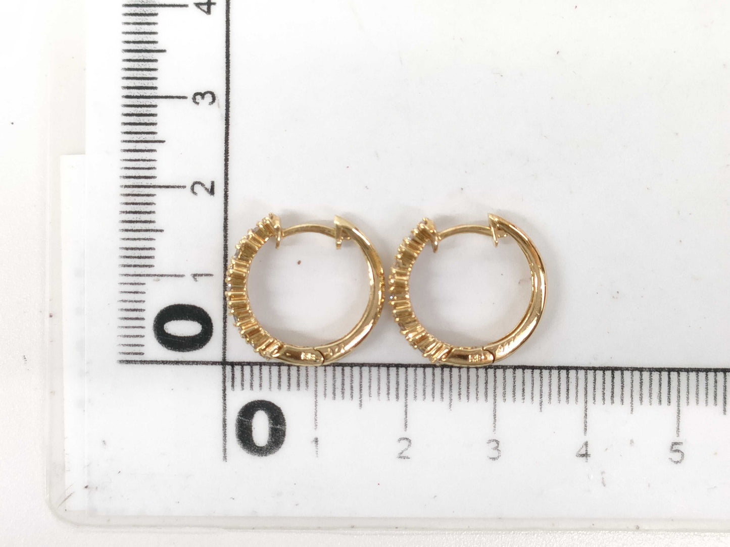 D0.27ct K18 3.9g Earrings 