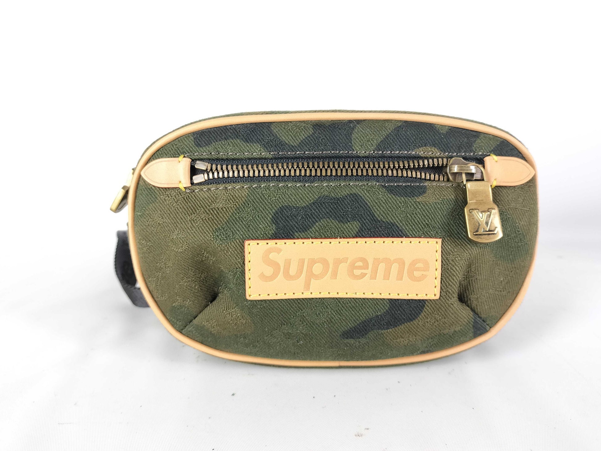 LOUIS VUITTON Bum Bag PM Camouflage Khaki M44202 Waist Bag