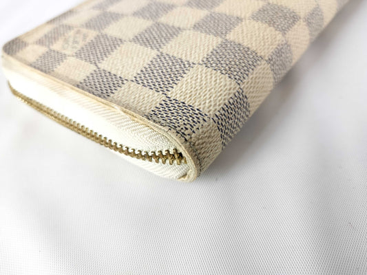 LOUIS VUITTON Damier Azur Zippy Organizer Damier Azur N60012 VI2047 Wallet