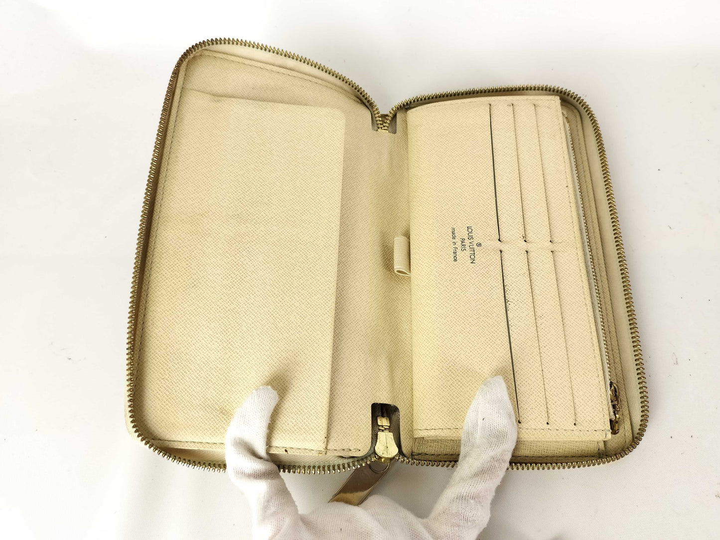 LOUIS VUITTON Damier Azur Zippy Organizer Damier Azur N60012 VI2047 Wallet