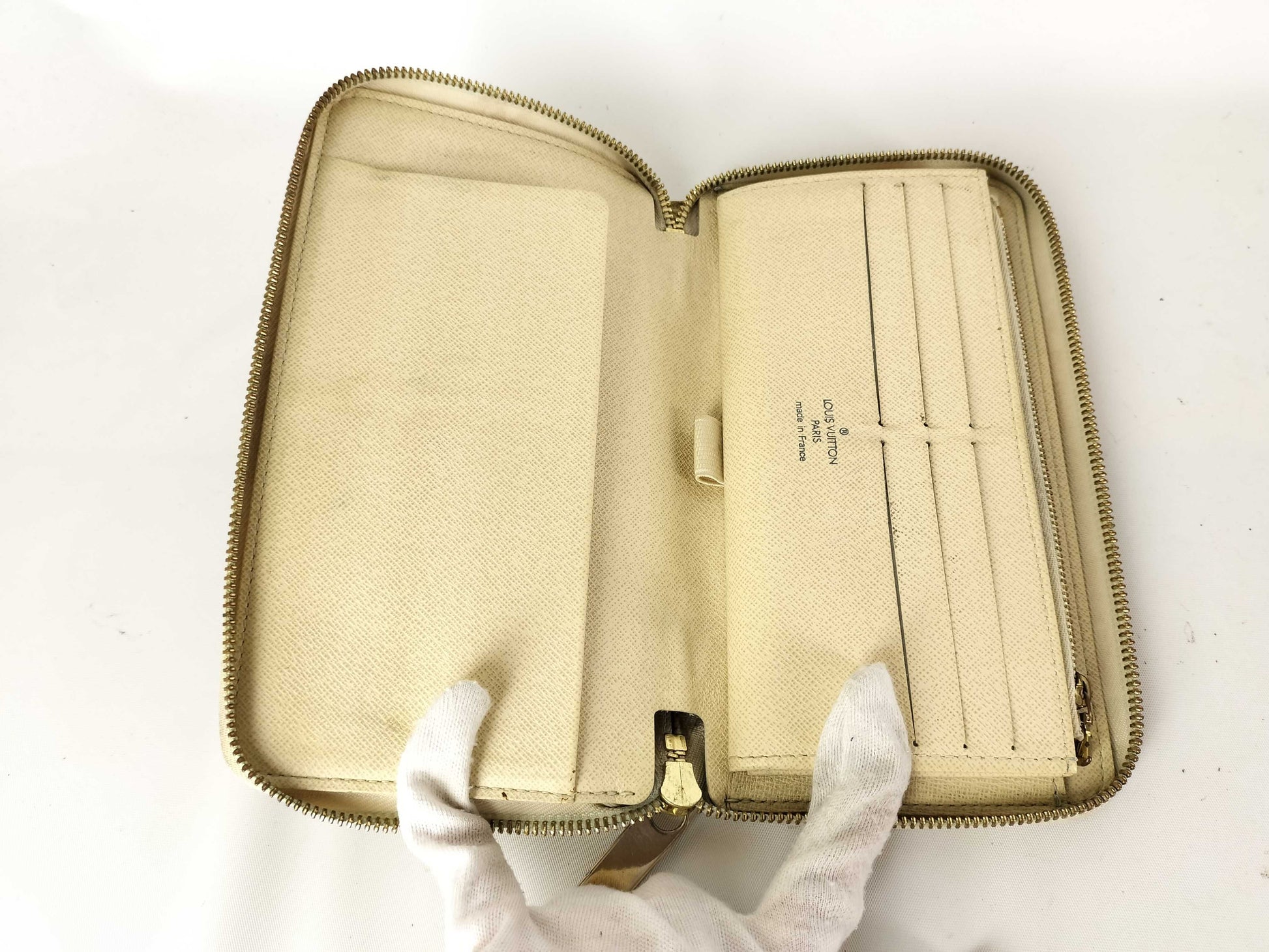 LOUIS VUITTON Damier Azur Zippy Organizer Damier Azur N60012 VI2047 Wallet