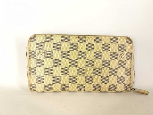 LOUIS VUITTON Damier Azur Zippy Organizer Damier Azur N60012 VI2047 Wallet