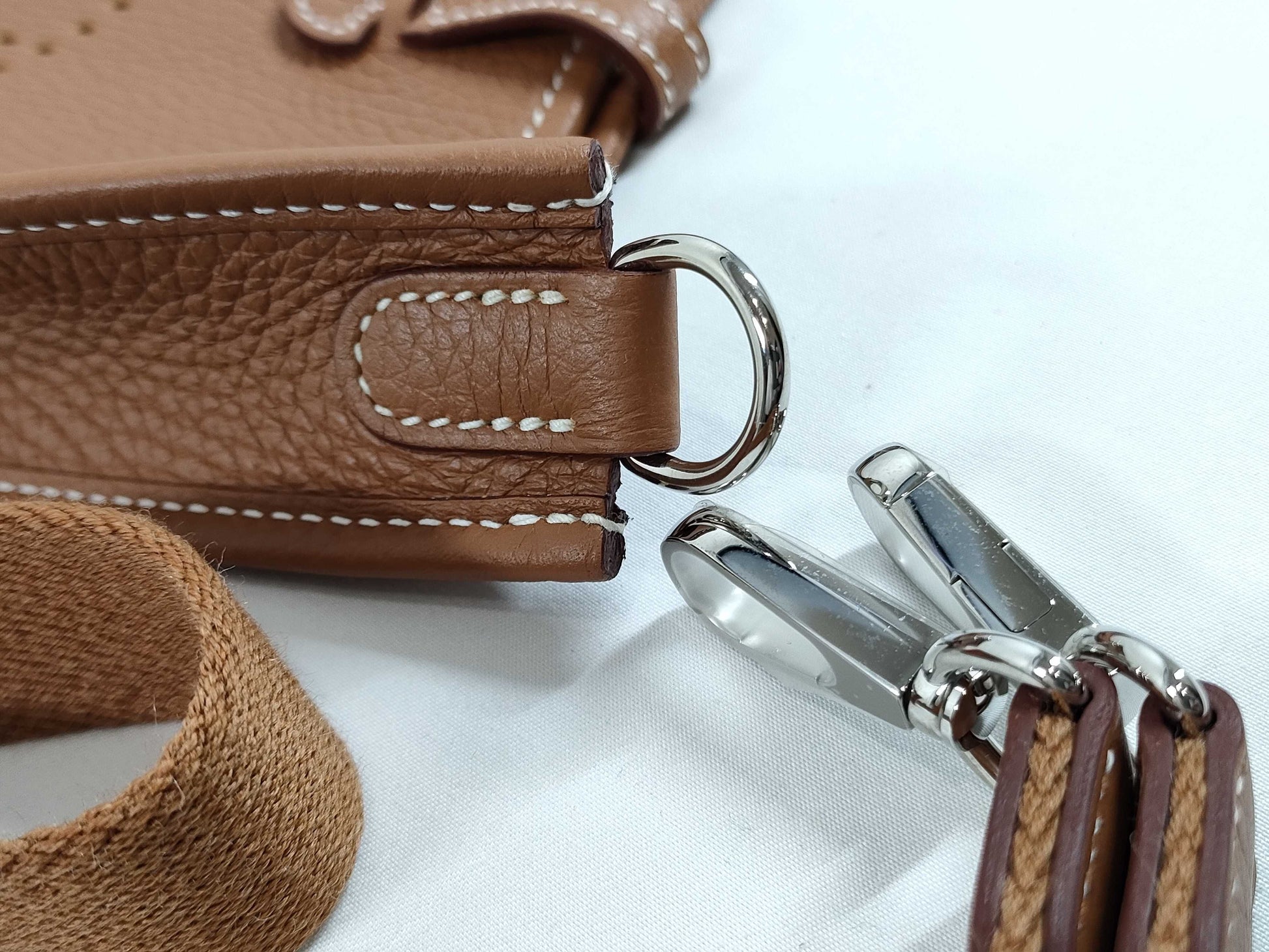 HERMES Evelyn TPM Amazon Gold Taurillon Clemence K Stamped Shoulder Bag