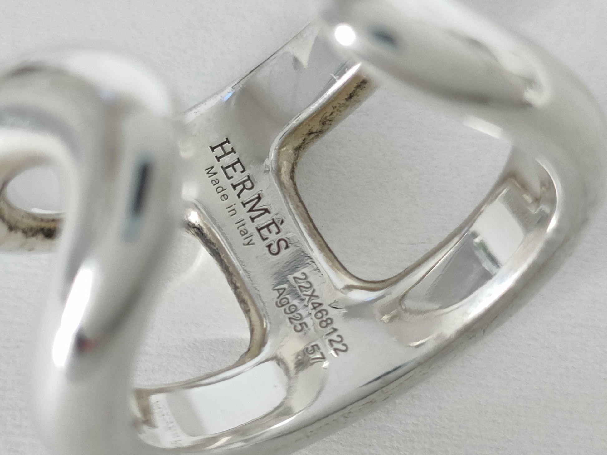 HERMES HERMES Osmozu GM Silver Ring