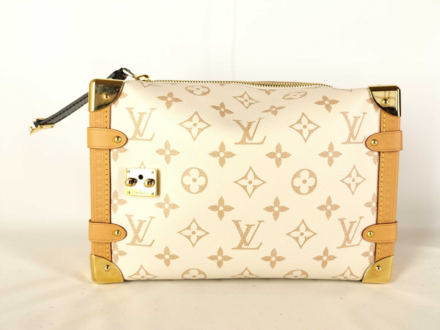 LOUIS VUITTON Monogram Side Trunk MM Monogram Dune Shoulder Bag