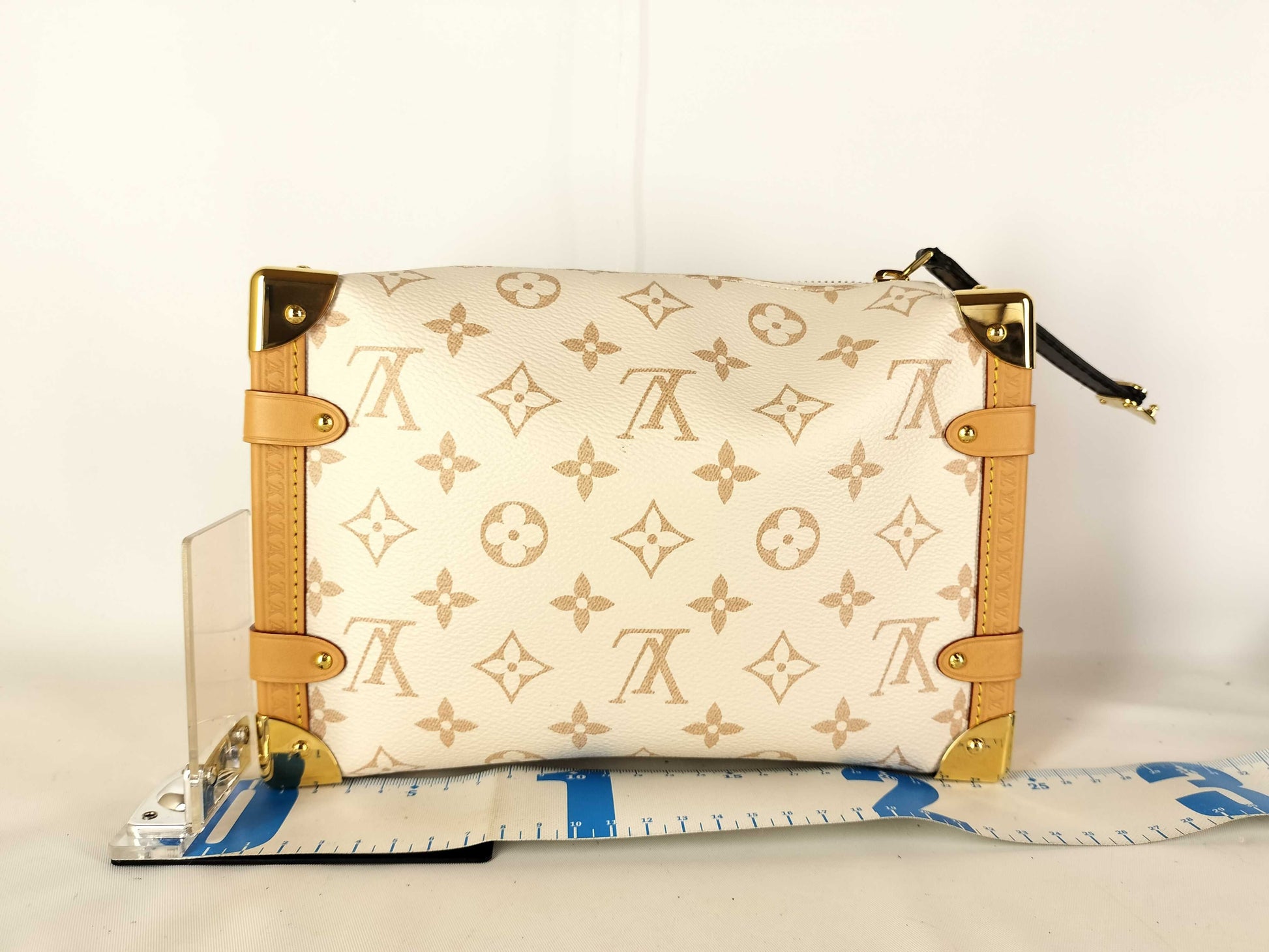 LOUIS VUITTON Monogram Side Trunk MM Monogram Dune Shoulder Bag