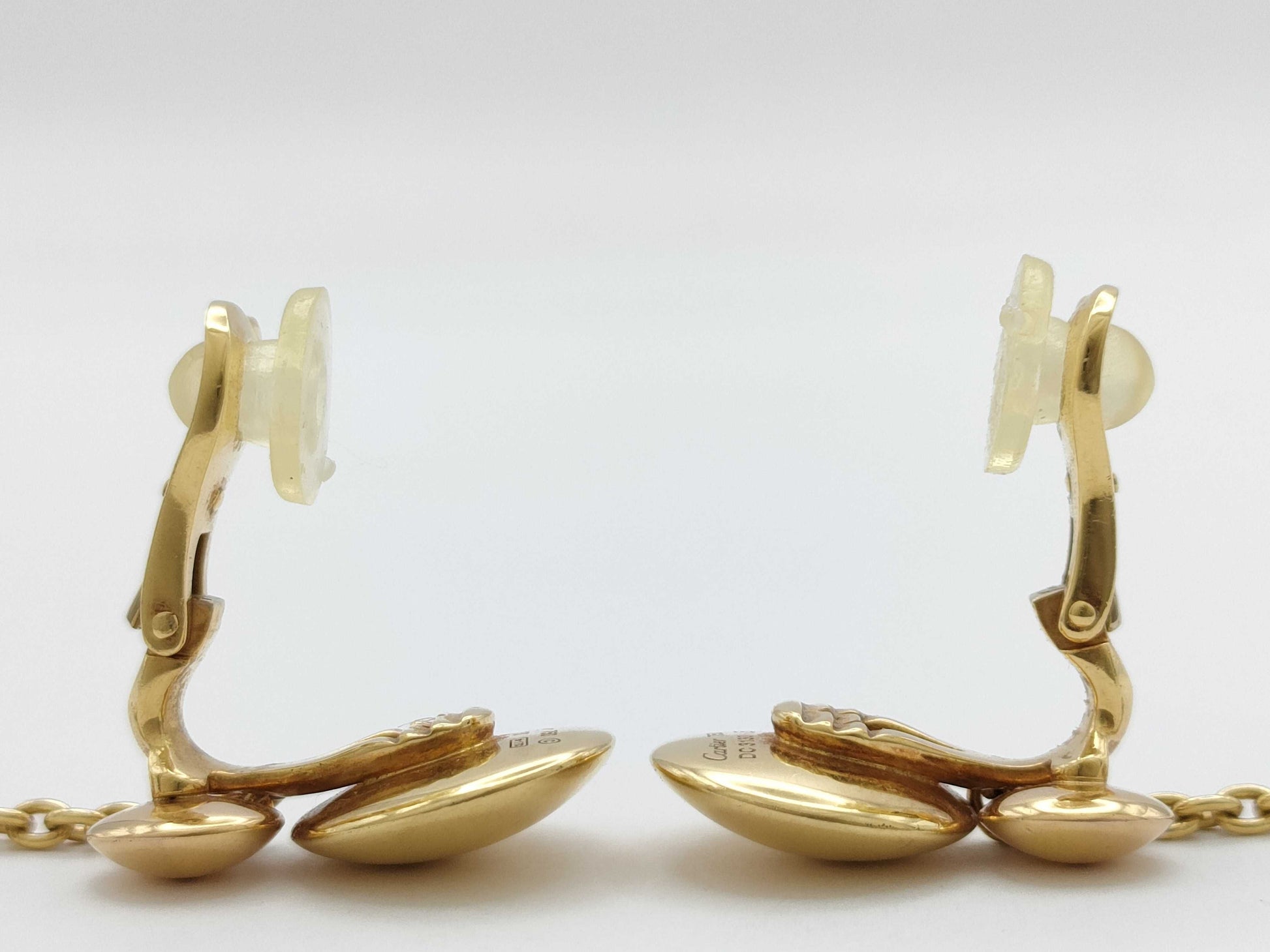 Cartier Three-Color 750 11.4g Earrings 