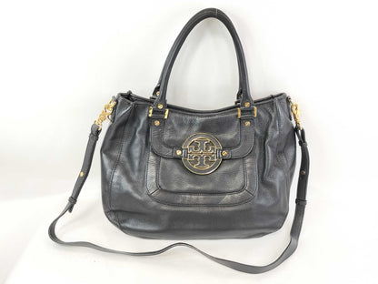 Tory Burch Leather 2-Way Tote Bag