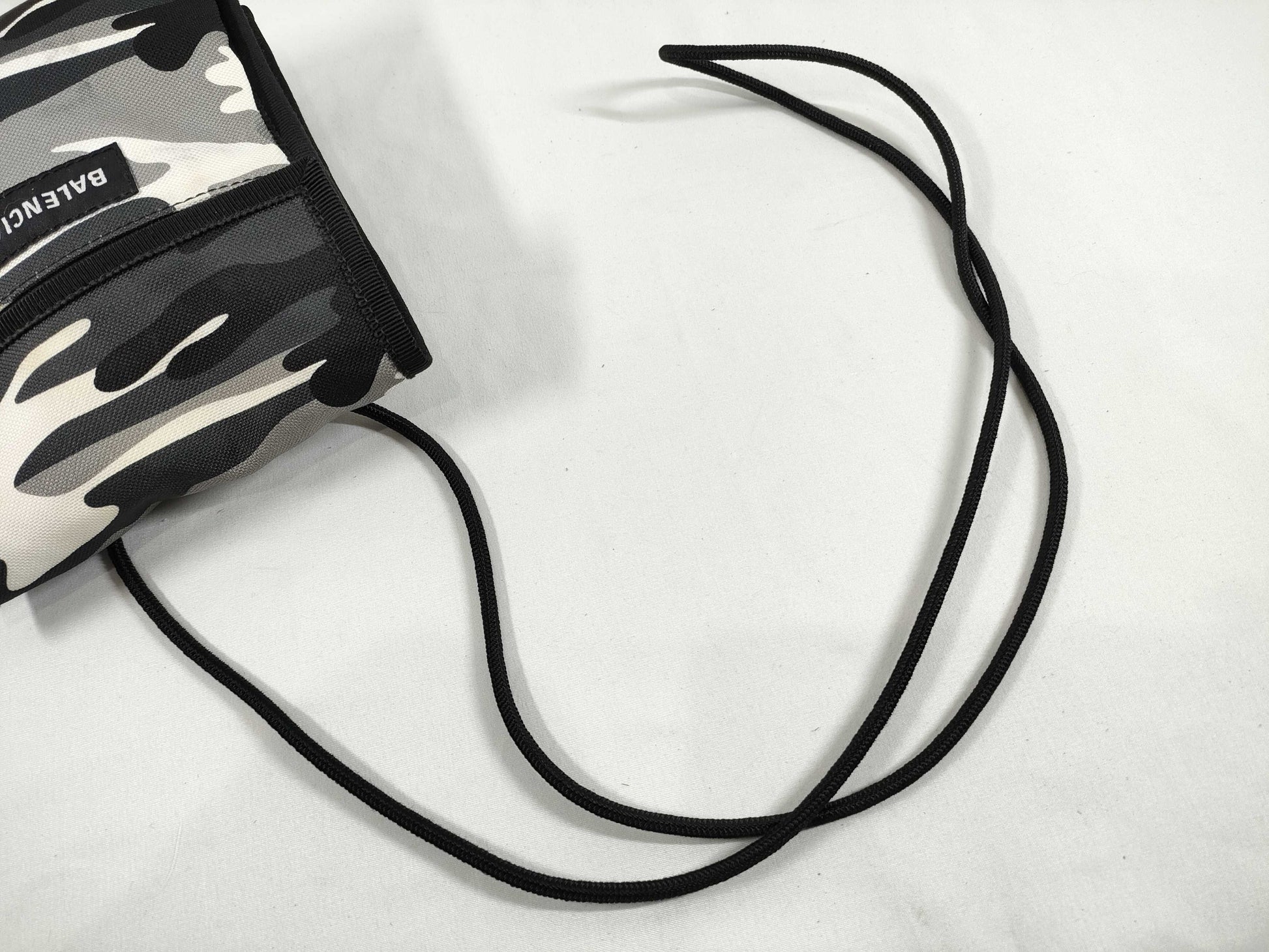 BALENCIAGA Explorer Nylon Shoulder Bag in Black