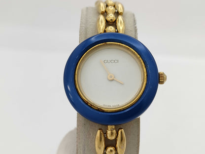 GUCCI Change Bezel 11/12.2 White Dial Quartz Women's Watch 1134033