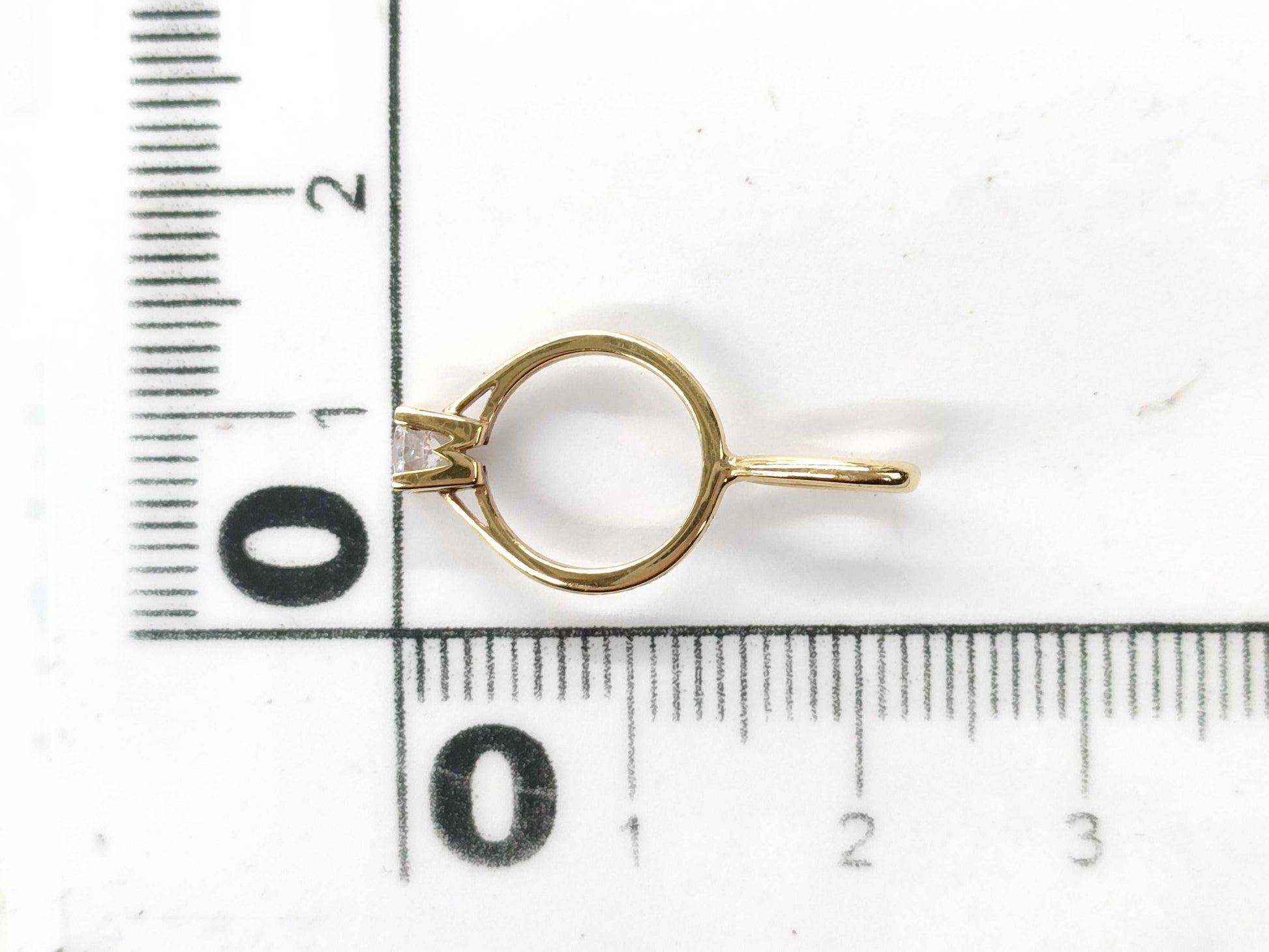 HARRY WINSTON HW 1PD YG 750 1.1g Pendant Top 