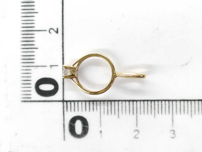 HARRY WINSTON HW 1PD YG 750 1.1g Pendant Top 