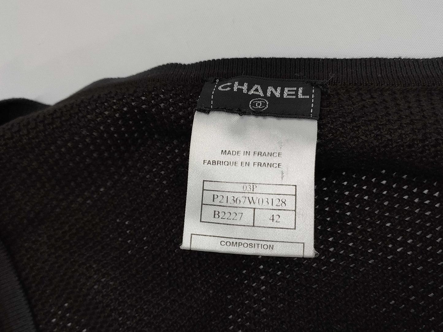 CHANEL CHANEL Zip Knit Cardigan Black #42 Cardigan