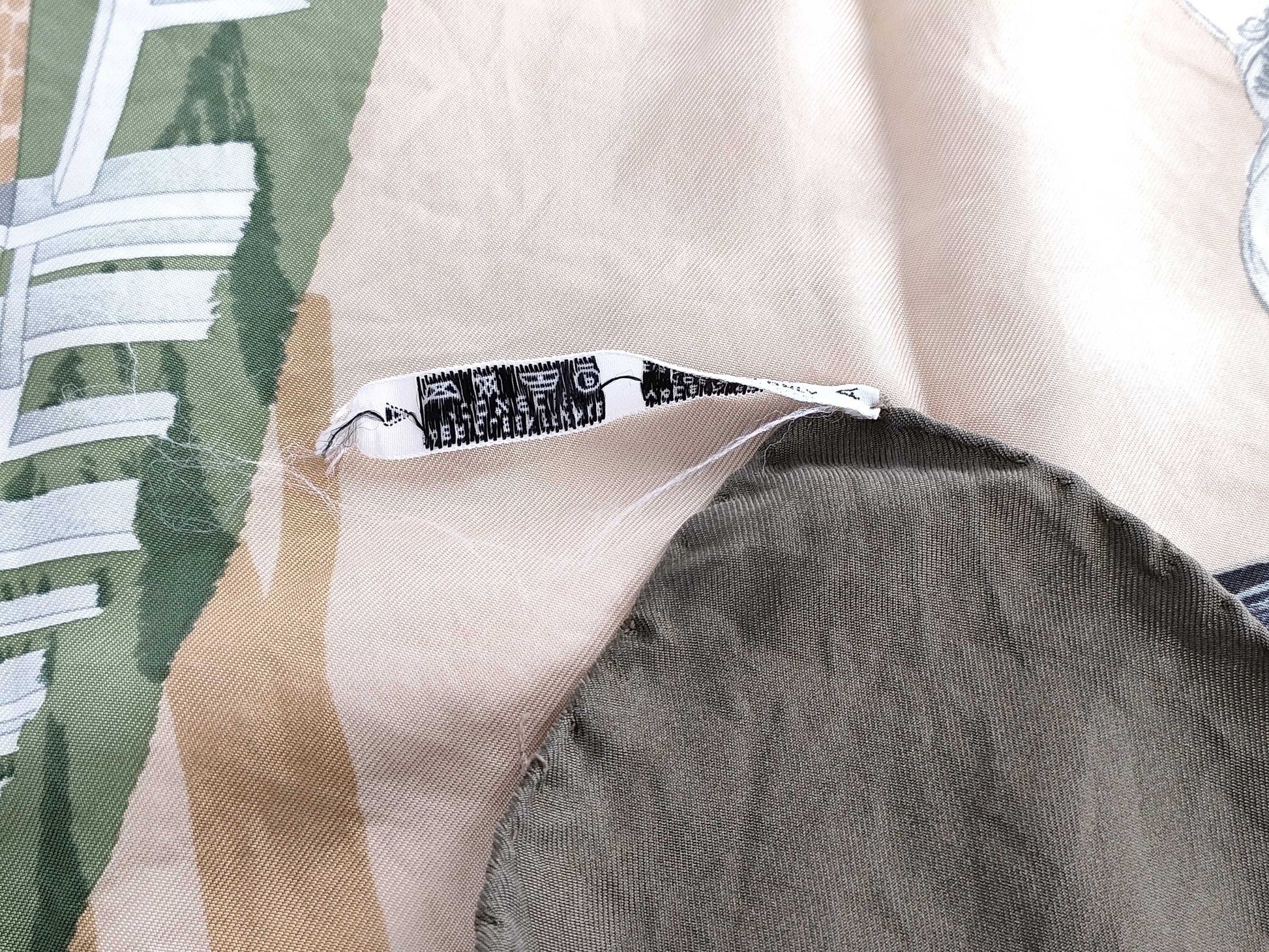 HERMES Carre 90 Silk Scarf Brown Scarf