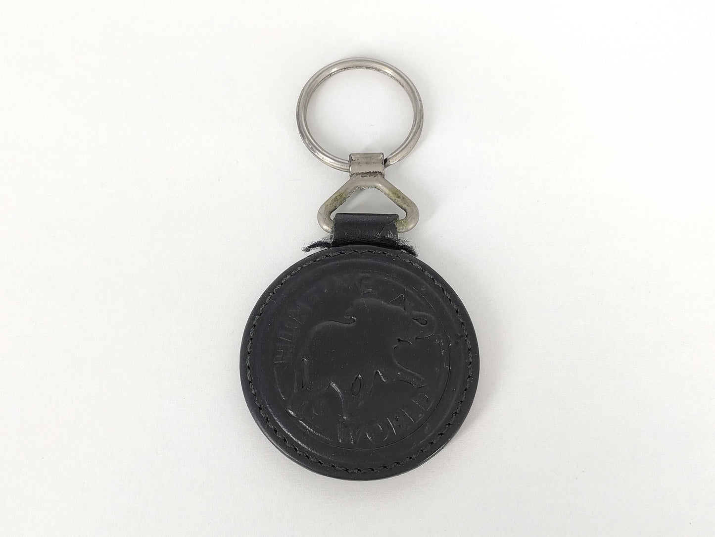 HUNTING WORLD Leather Logo Keychain Key Case/Keychain