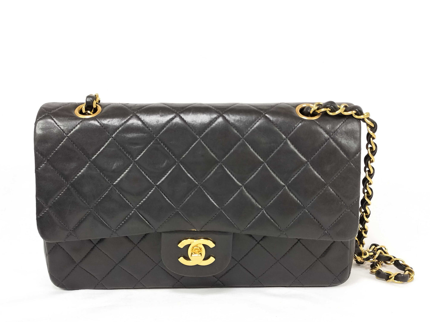 CHANEL Matelasse Double Flap Matelasse 25 Lambskin Shoulder Bag, No. 3