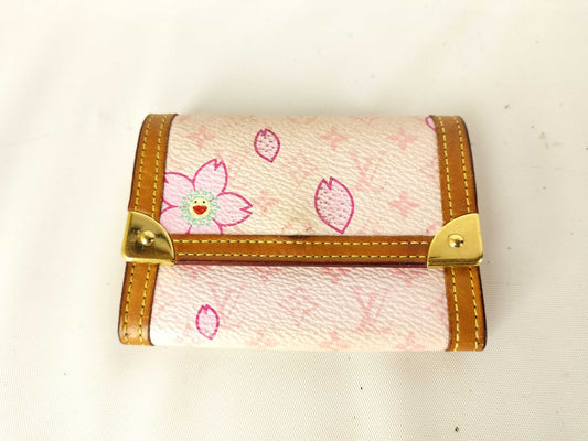LOUIS VUITTON Cherry Blossom Monogram Wallet M92025 Coin Case