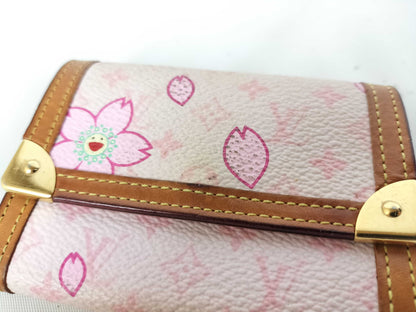 LOUIS VUITTON Cherry Blossom Monogram Wallet M92025 Coin Case