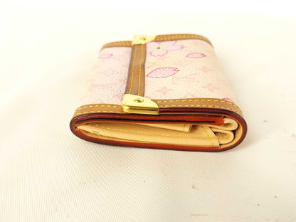 LOUIS VUITTON Cherry Blossom Monogram Wallet M92025 Coin Case