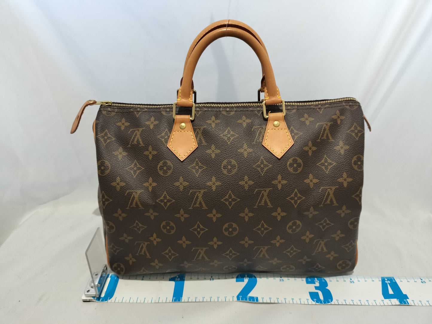LOUIS VUITTON Monogram Louis Vuitton Speedy 35 Monogram M41107 Cadena Key Dust Bag Boston Bag