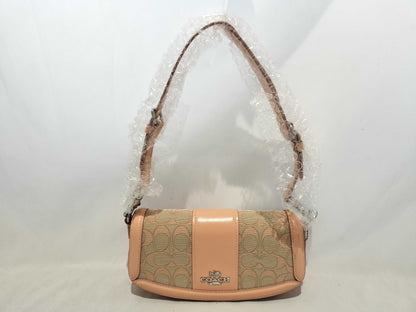 COACH Signature Coach Andrea Shoulder Bag Signature Jacquard 2-Way Shoulder Bag