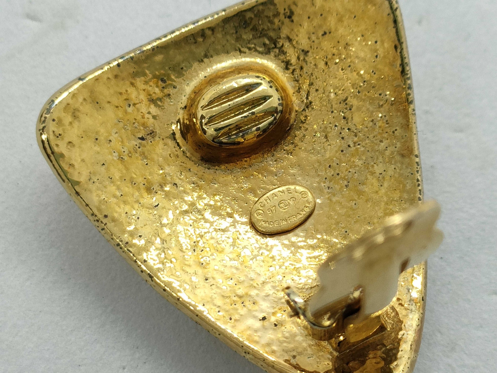 CHANEL Coco Mark Diamond Earrings 97P Earrings