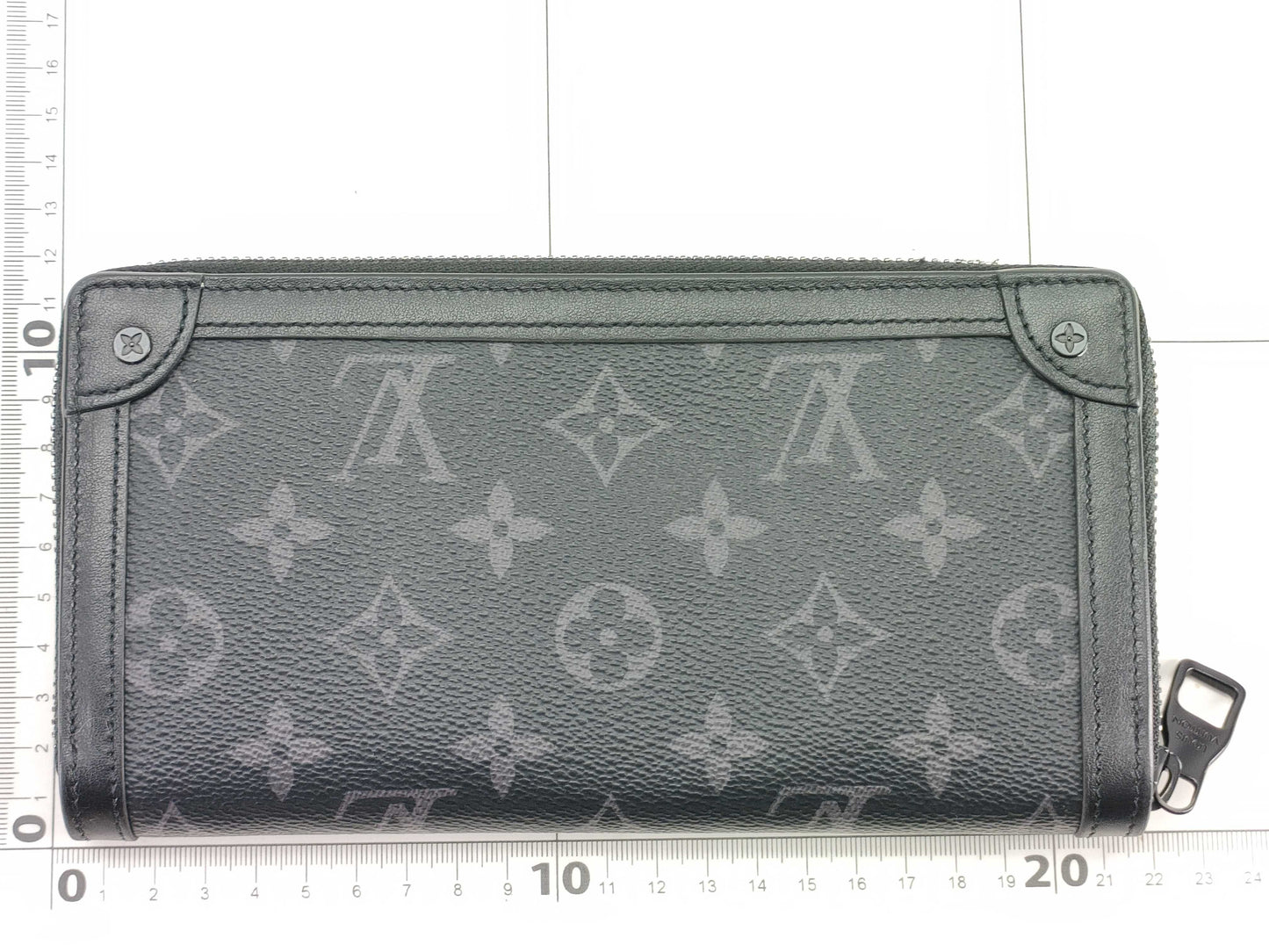 LOUIS VUITTON M80558 Monogram Eclipse Trunk Zippy Wallet RFID Verified, Box and Dust Bag Included