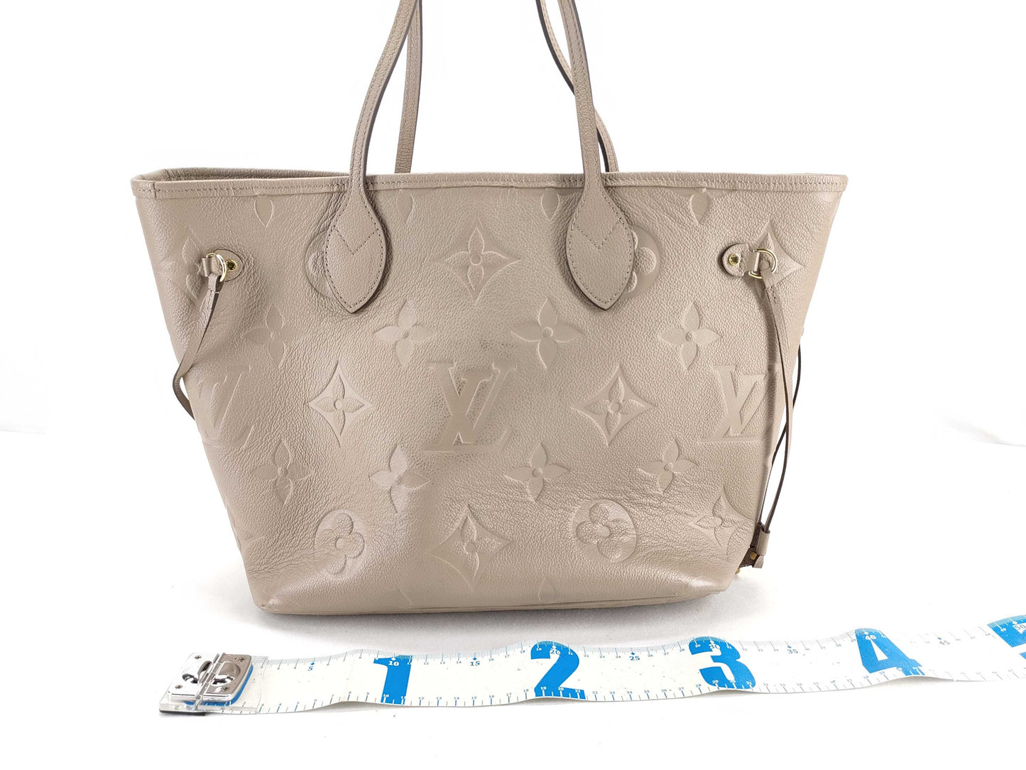 LOUIS VUITTON Monogram Empreinte M45686 Monogram Empreinte Neverfull MM Tote Bag with Pouch