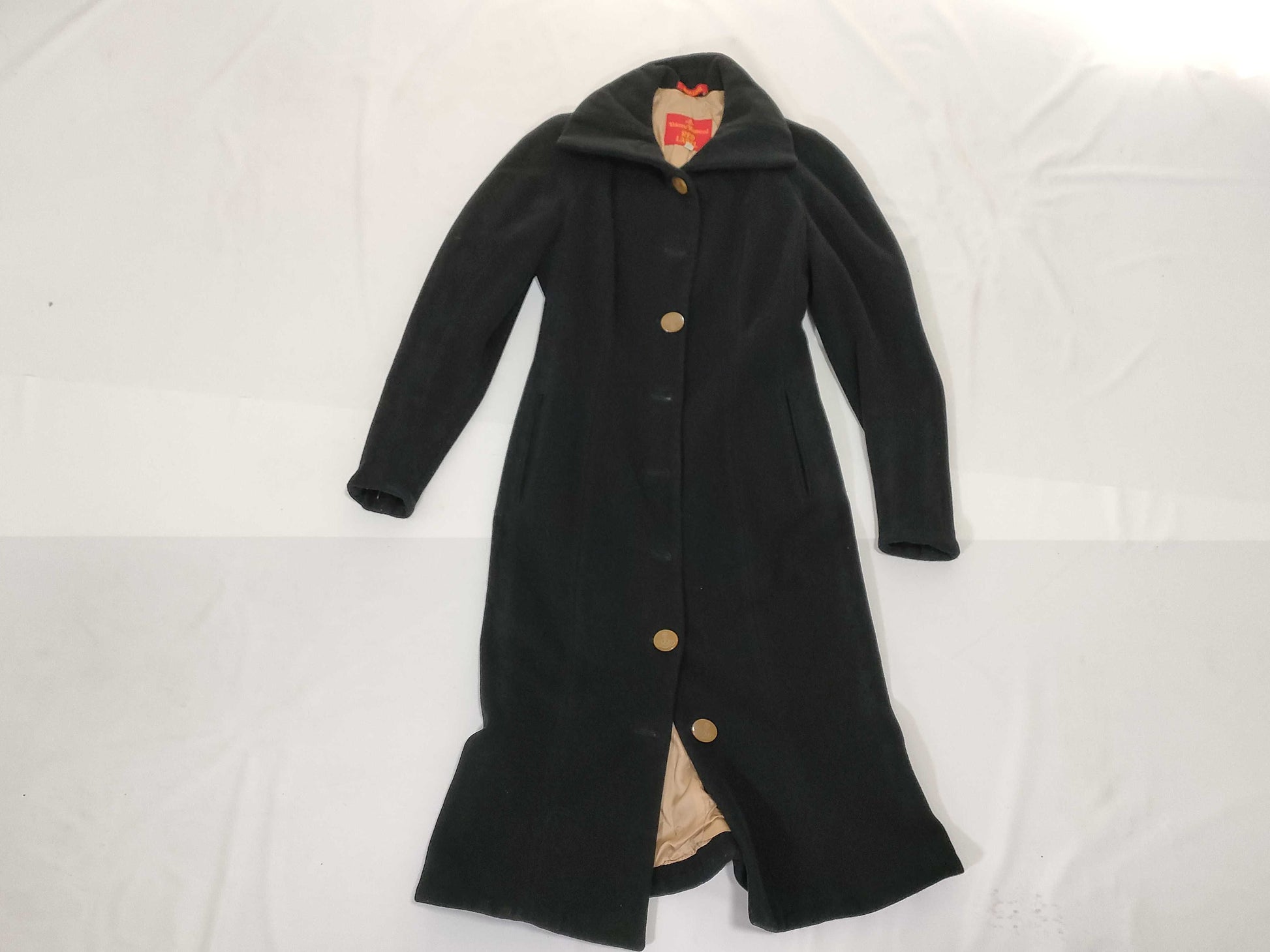 Vivienne Westwood VIVIENNE WESTWOOD RED LEBEL Coat Size: 40 Wool/Nylon/Cashmere Black Coat